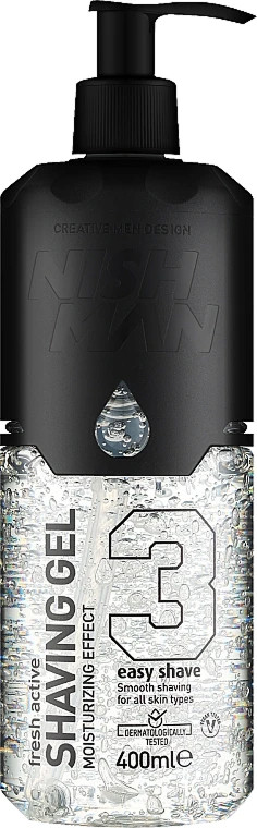 Гель для гоління №3 Easy Shave Nishman, 400 мл