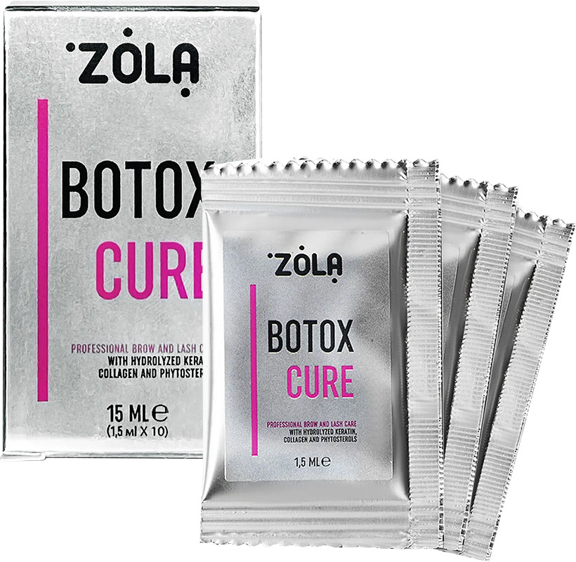 Ботокс для бровей и ресниц Botox Cure в саше Zola, 10x1,5 мл