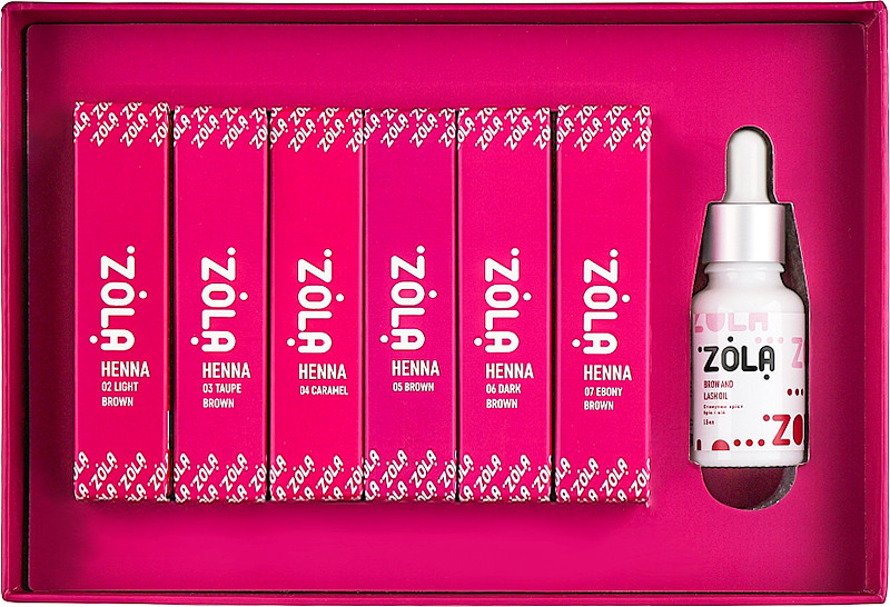 Набір хни Henna Box (6 кольорів по 10 гр) ZOLA на beauty-prof.com Фото 2 Набір хни Henna Box (6 кольорів по 10 гр) ZOLA Фото 2