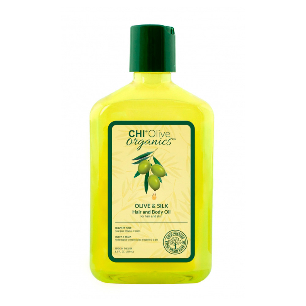 Шелковое масло с оливой Olive Organics Olive & Silk Hair and Body Oil 251 ml