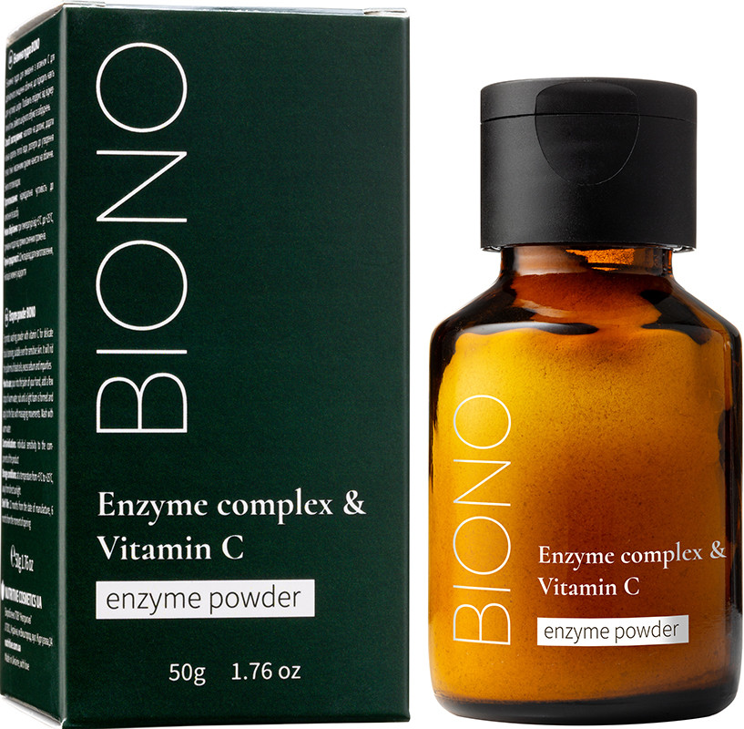 Пудра ензимна для вмивання обличчя з вітаміном С Biono, 50 г на beauty-prof.com Фото 2 Пудра ензимна для вмивання обличчя з вітаміном С Biono, 50 г Фото 2