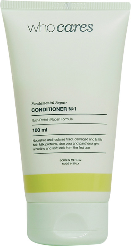 Кондиціонер живильний для сухого та пошкодженого волосся Who Cares Fundamental Repair Conditioner №1, 100 мл